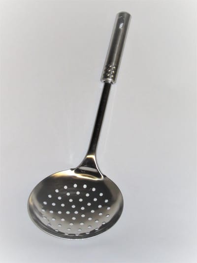 Schuimspaan - Frituurschep - Oliebollenschep - L=33cm - Dia=11,5cm