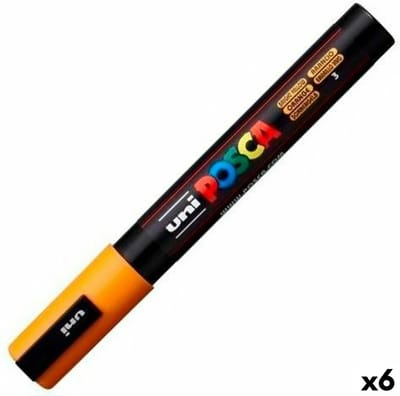 Markeerstiften POSCA PC-5M Oranje 6 Stuks