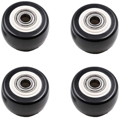 JHUBERS- Caster Wielen Heavy Duty - Zwenkwielen - Draaibare Wielen - Rubber Wielen - Meubelwieltjes - Laadvermogen 40 KG - Meubelwielen