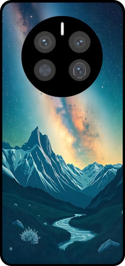 Smartphonica Telefoonhoesje Geschikt voor Huawei Mate 50 Pro met Sterrenhemel Opdruk - TPU Backcover Case With Space And Milkyway Design geschikt voor Huawei Mate 50 Pro