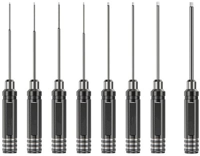 Allecto - Hexagonale Schroevendraaierset - 8-delige set - Perfect voor modelbouw - Ideaal voor RC-modellen - Hoogwaardige materialen - Geschikt voo...