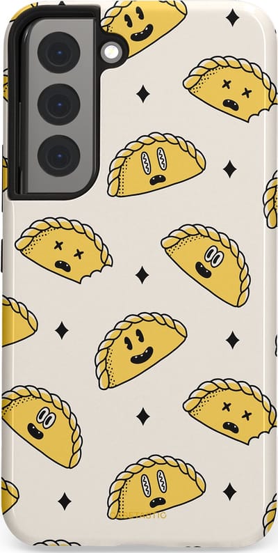 Casetastic Hoesje Geschikt voor Samsung S22 - Stijlvolle Beschermende Duo-layer Case - Pastei gerei