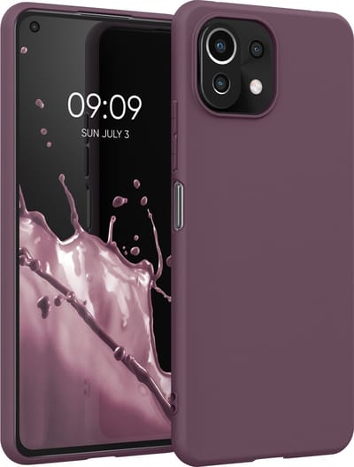 kwmobile telefoonhoesje geschikt voor Xiaomi 11 Lite (5G) NE / Mi 11 Lite (5G) - Hoesje voor smartphone - Back cover in Bleke iris
