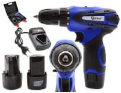 GEKO Accuboormachine 18V - 2 Li-Ion Accu's - LED Werklicht - Variabele Snelheid
