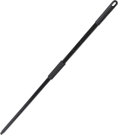 Vervangende Dweilstok - Steel voor Dweil - Vloeren Schoonmaken - Snelle Montage - 130 cm - Zwart