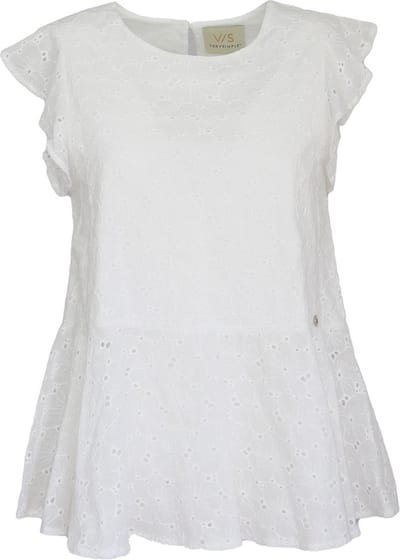 Verysimple • witte kanten top • maat S (IT42)