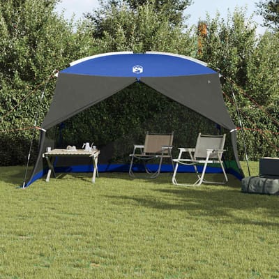 vidaXL - Muskietentent - met - dak - Azuurblauw - 380 - x - 380 - x - 225 - cm