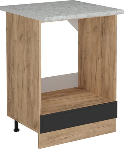 Vicco R-Line Ovenombouwkast – 60 cm WB Marmer Antraciet landhuis