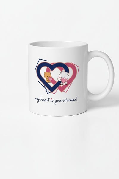 Mok Lieve Beren Harten 'My Heart Is Yours Forever' - Romantisch Cadeau - Valentijn