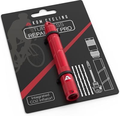 Fietsbanden reparatie-kit - Tubeless reparatieset - Lekke banden repareren - Alles in één tool - 30 gram - Rood