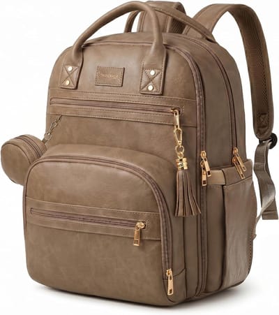 Baby Luiertas Rugzak - Mama Tas - Reizen met baby - Inclusief verschoningsmat - 30L Capaciteit - Zwart