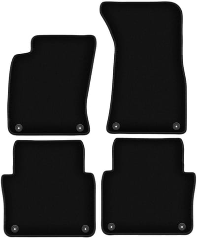 BASIC zwarte veloursmatten voor: Audi A8 D3 sedan (2002-2009)