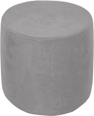 Velvet Ottoman Cover Case Small Square Round 40x40/45x45/50x50cm Stretch Pouf Cover Storage Footstool Cover Furniture Protector Washable, Round, 40x40cm