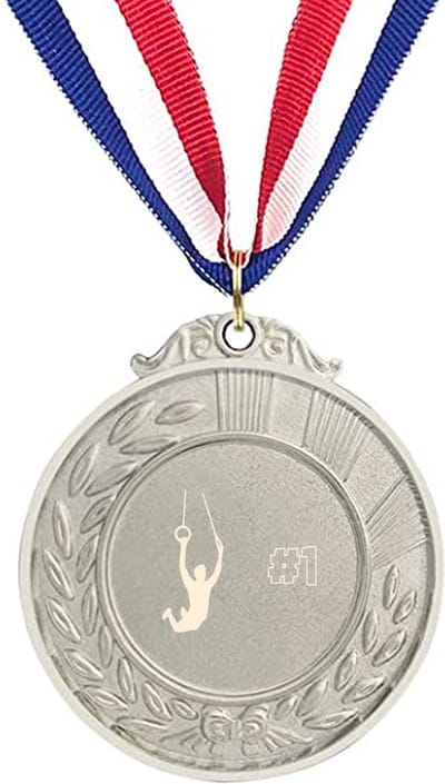 Akyol - turnen medaille zilverkleuring - Turnen - familie vrienden - cadeau