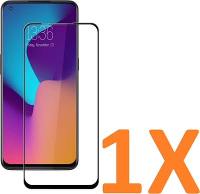 Volledige dekking Screenprotector Glas - Tempered Glass Screen Protector Geschikt voor: Oneplus nord N100 - 1x