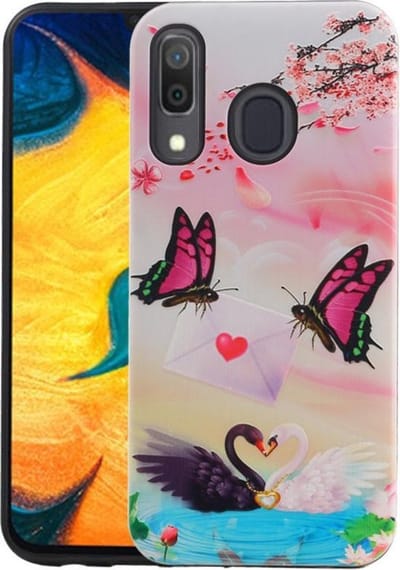 Vlinder Design Hardcase Backcover - Hoesje Geschikt voor Samsung Galaxy A30