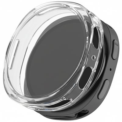Screenprotector case - geschikt voor Samsung Galaxy Watch 8 - 40mm - flexibel en zacht - TPU full cover hoesje - 40 mm - volledige bescherming - transparant