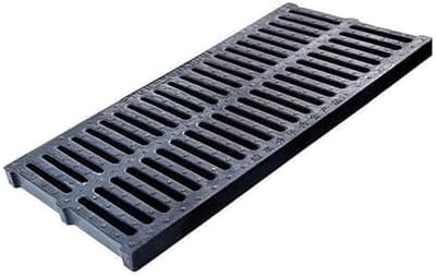 Afvoerkanaal Afdekking - Rooster Tuinoprit - Waterafvoer Buiten - Antislip Oppervlak - Universeel - Zwart