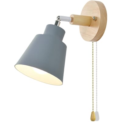 Wandlamp ABS E27 Modern Noord-Europa Stijl Decoratie Hanglamp voor Keuken Woonkamer grijs