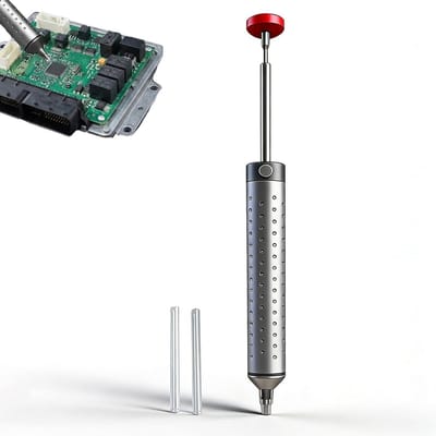Elektrische ontluchtingspomp met siliconen mondstuk - desoldering tool, soldeervacuum voor laswerk en reparatie, handmatig aangedreven