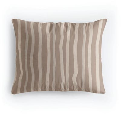 Zelesta Pure Design Katoen Kussensloop set van 2 - Brown Stripes 60x70cm