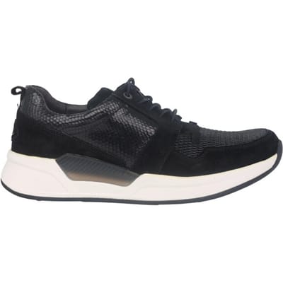 Gabor rollingsoft sensitive 96.955.83 - dames rollende wandelsneaker - Zwart - maat 39 (EU) 6 (UK)