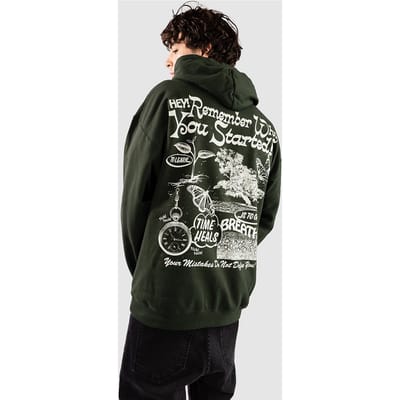 Dravus Positive Message Hoodie groen