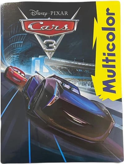 kleurboek disney cars `3 met vorbeeld in kleur