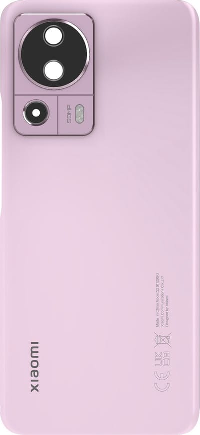 Xiaomi, Batterijdeksel Geschikt voor Xiaomi 13 Lite origineel Service Pack, Roze