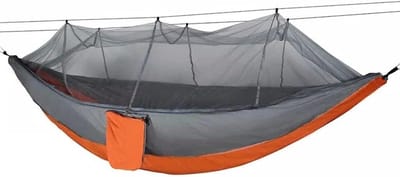 Hangmat Stoel - Reishangmat - Outdoor Ontspanning - Lichtgewicht Compact - 260x140 cm - Grijs