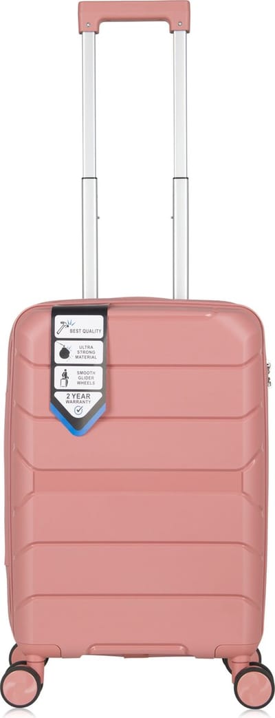 Traveller S-Series Reiskoffer 20' - 39L - Handbagage - 55x34x22 cm - Lichtgewicht Harde Koffer - Roze - Met Ingebouwd TSA Slot - Voor Vliegtuig en Weekendtrips