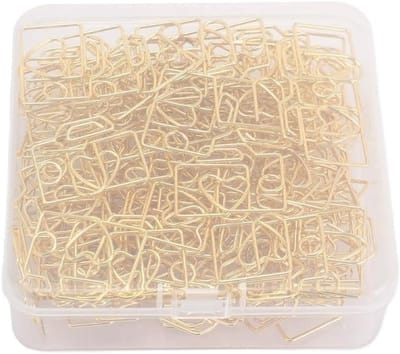80 Stuks Paperclips en Mini Document Clips met Opbergdoos voor Organisatie en Planner Gebruik