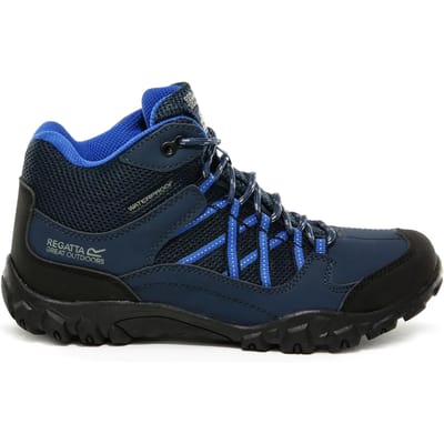 De Regatta Edgepoint Junior Middelhoge Wandelschoenen - Kinderen - Waterdicht - Blauw - Maat 28