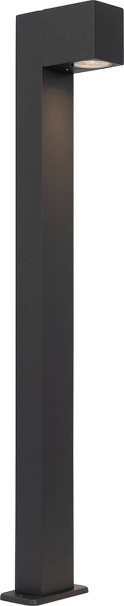 QAZQA baleno - Industriele Staande Buitenlamp | Staande Lamp voor buiten - 1 lichts - H 80 cm - Donkergrijs - Industrieel - Buitenverlichting