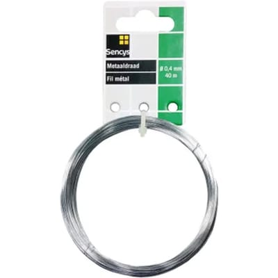 Sencys Staaldraad Gegalvaniseerd 0,4mm 40m