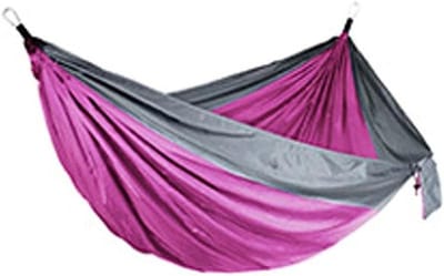Campinghangmat - Reishangmat - Outdoor Ontspanning - Sterk Nylon Materiaal - 300kg Laadvermogen - Zwart