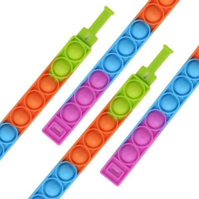 Jouets Push Bubble Jouet Sensoriel Fidget Jouets Anti-Stress Lot pour Enfants Adultes Outils Anti-Anxiété Arc-en-ciel Jouets Anti-Stress pour Bureau blue