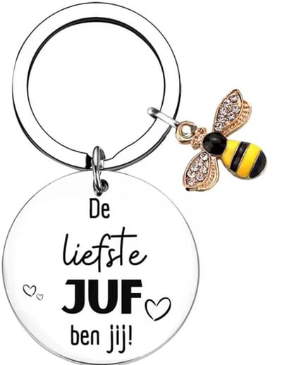 Akyol - Lieve juf - Lieve juf bedankt dat je me hebt laten groeien - Teacher – Sleutelhanger – sleutelhanger leraar - juf sleutelhanger- juf cadeau – docent – meester sleutelhanger – cadeau