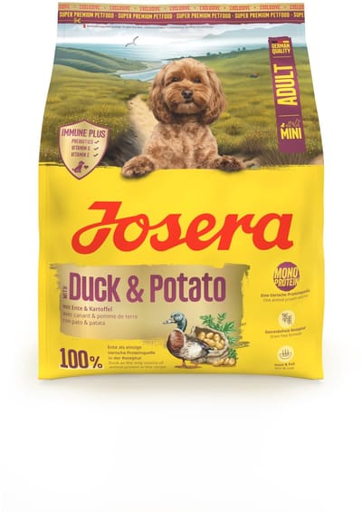 900 gr Josera mini adult duck & potato hondenvoer