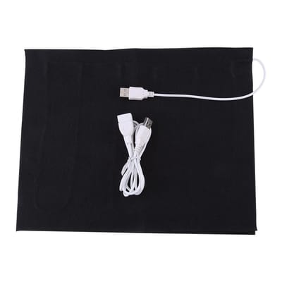 Dailygoods - USB Verwarmingskussen - Voor Nek en Rug - Zwart - Pet Warmer - Comfortabele Warmte voor Thuis - Ideaal voor Koudere Dagen