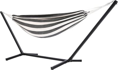 Hangmat met frame - Schommelbank Relaxstoel - Ontspannen in de tuin - XXL formaat voor twee