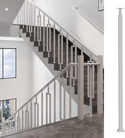 Trapleuning Paal - Baluster Spindel - Veiligheid Verhoging - Verstelbare Hoekhouder - 85-125 cm - Goud