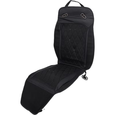 Housse de siège auto rafraîchissante 12V 24V Universelle Ventilée Coussin de siège auto rafraîchissant pour Voitures Camping-cars SUV Fourgons black