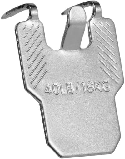 JHUBERS- Schilderijhangers 40 Stuks - Zelfklevende Haakjes - Metalen Hangers - Stevige Bevestiging - Geschikt voor Gipsplaten - Afmeting 3.5x2.8cm - Fotohaak