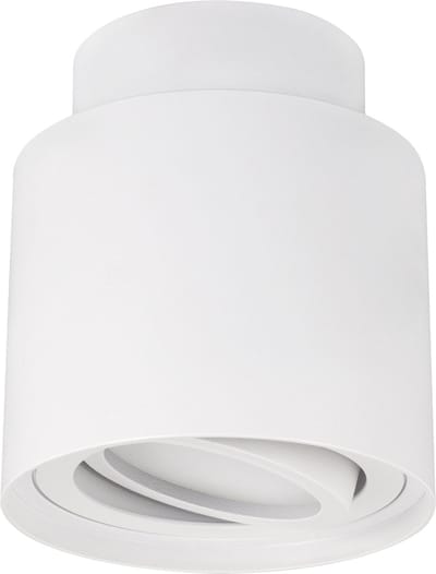 HARIET C - Opbouwspot - Rond - GU10 Fitting - 1 Lichtpunt - past over centraaldoos - Wit - plafondspot - Spotjes voor woonkamer, slaapkamer of keuken