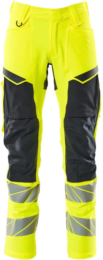Mascot Accelerate Safe Broek met kniezakken 19479-711 - hi-vis geel/donkermarine - C50 - 76