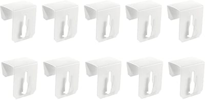 GELLDG Raamhaken - 10-pack - Decoratieve raamhaken - Raamclips - Geschikt voor raamdecoratie - Wit - 12-20mm - Universeel
