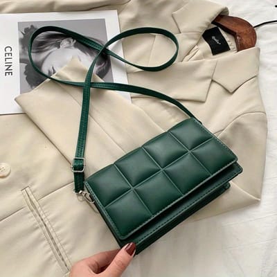 Modeontwerper Dames Schoudertas Kleine PU Leer Vrouwen Crossbody Tas Trend Klassiek Handvat Handtas Dames groen
