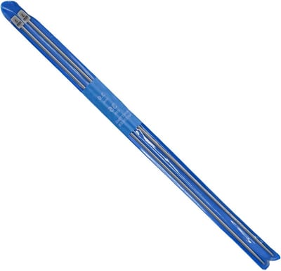 Set van 2 Lange Breinaalden van 35 cm - Aluminium Breipennen voor Handgemaakt Weven, DIY Breiwerk en Sweaters (3mm)