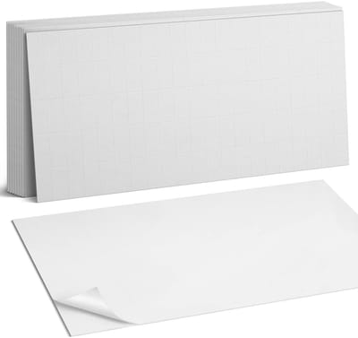 Coloray Plaktegels - Lichte rechthoekige tegels Zelfklevende Wandtegels - 40 cm x 20 cm - Wit Plaktegels - 10 stuks - Rechthoek PVC Tegels - Plaktegels Badkamer - Vloertegels Zelfklevend - Vinyl Tegels - Portugese Tegels